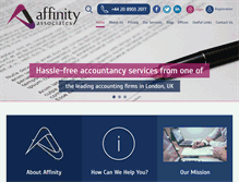 Tablet Screenshot of affinityassociates.com